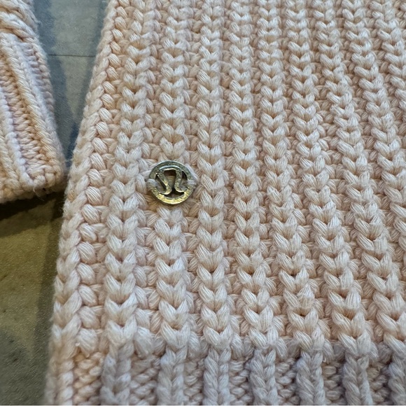 Lululemon Turtleneck Bring The Cozy Misty Pink, Size 6 Mock Neck Cotton - Picture 8 of 10